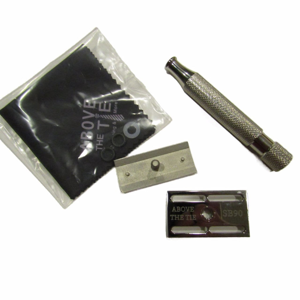 Windsor Pro Polished Stainless Steel Safety Razor (SB90) - by Above th