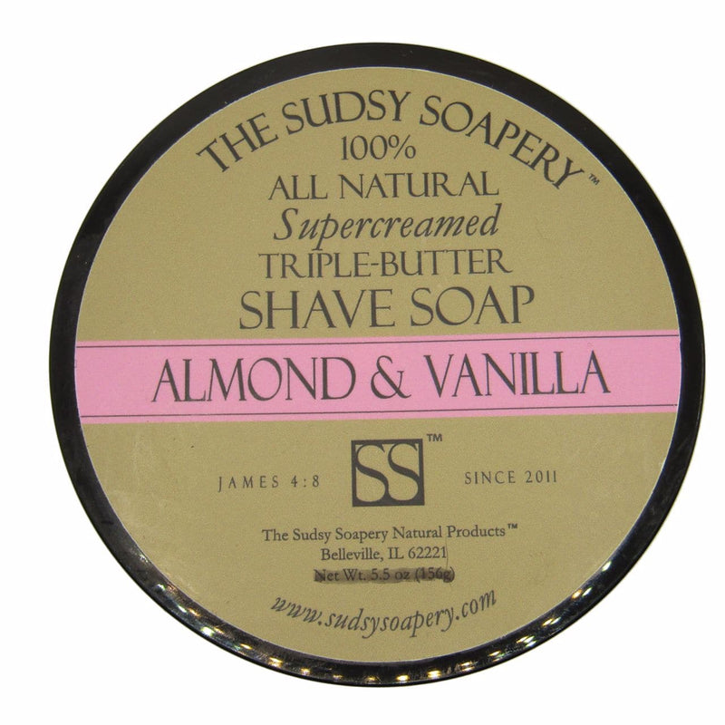 Almond & Vanilla Shaving Soap (Triple Butter) - by Sudsy Soapery (Pre-Owned) Shaving Cream Murphy & McNeil Pre-Owned Shaving 