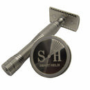 Apollo Light Stainless Safety Razor with Dual Base Plates & Stand - by Smart Helix (Pre-Owned) Safety Razor Murphy & McNeil Pre-Owned Shaving 