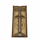Apollo Light Stainless Safety Razor with Dual Base Plates & Stand - by Smart Helix (Pre-Owned) Safety Razor Murphy & McNeil Pre-Owned Shaving 