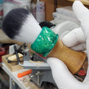 Hybrid Shaving Brush, Traditional Wet Shave, Care Package for Him Shaving Brush KnotsAndFibers 