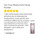 Talc Free Body Powder, Blissful Earth Lavender Scent Bath & Body Ora's Amazing Herbal 