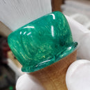 Hybrid Shaving Brush, Traditional Wet Shave, Care Package for Him Shaving Brush KnotsAndFibers 