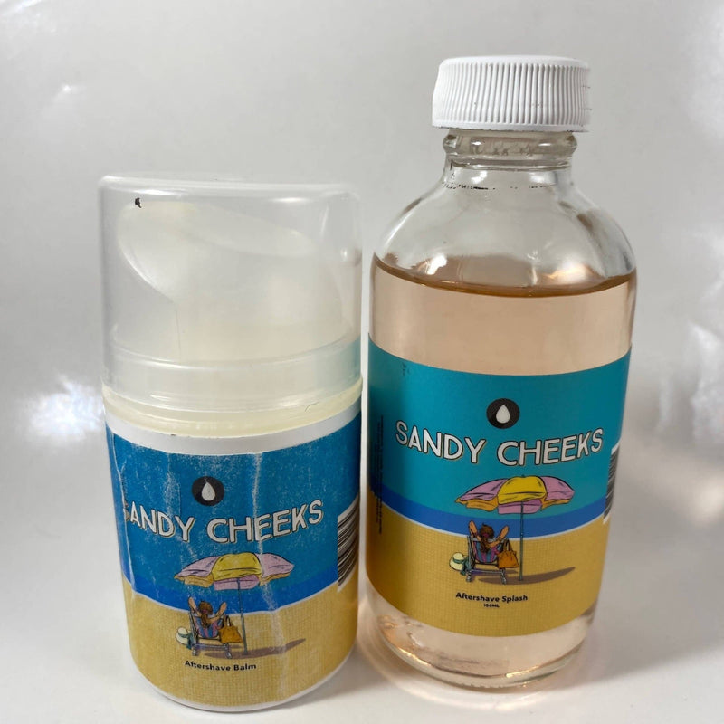 Sandy Cheeks Aftershave Splash and Balm - by Oleo Soapworks (Pre-Owned) Aftershave Murphy & McNeil Pre-Owned Shaving 