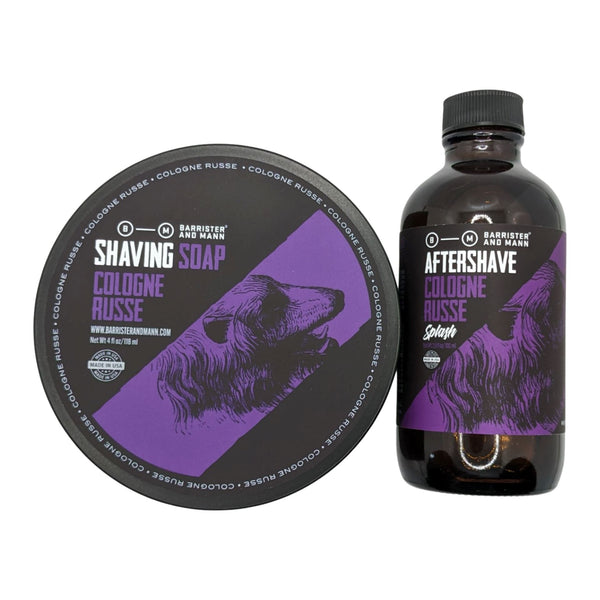 Cologne Russe Shaving Soap and Splash - by Barrister and Mann (Used) Shaving Soap MM Consigns (JC) 