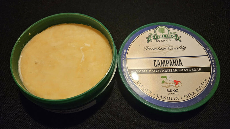 Stirling "Campania" (Acqua di Parma "Fico di Amalfi" dupe), 5.8 oz, about 90% full Shaving Soap msc5311 