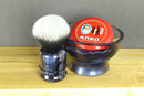 Shaving Brush and Bowl Set, Traditional Wet Shave, Care Package for Him, THICC BOI Ergonomic Design New Shaving Product Bundle KnotsAndFibers 