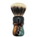 Turquoise & Gold Shaving Brush (V12 Fanchurian Knot) - by Chisel & Hound (Pre-Owned) Shaving Brush Murphy & McNeil Pre-Owned Shaving 