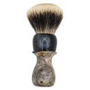 Black & Woodgrain Shaving Brush (V12 Fanchurian Knot) - by Chisel & Hound (Pre-Owned) Shaving Brush Murphy & McNeil Pre-Owned Shaving 