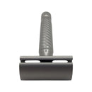 Matte Finish Stainless Steel Safety Razor (0.95) with Barber Pole Handle - by Timeless Razors (Pre-Owned) Safety Razor Murphy & McNeil Pre-Owned Shaving 