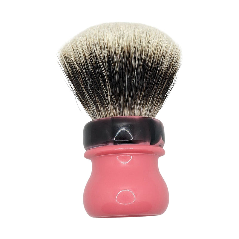 Limited Edition Pink/Black Shaving Brush (28mm) - by House of Mammoth (Pre-Owned) Shaving Brush Murphy & McNeil Pre-Owned Shaving 