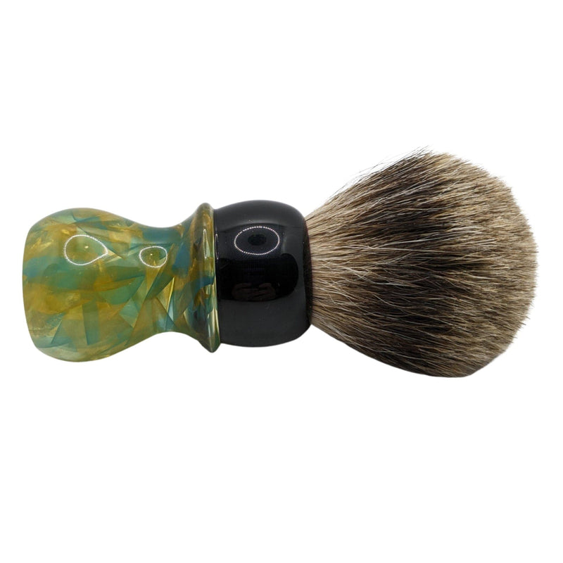 Blue/Gold Best Badger Shaving Brush (26mm) - by Razor Emporium (Pre-Owned) Shaving Brush Murphy & McNeil Pre-Owned Shaving 