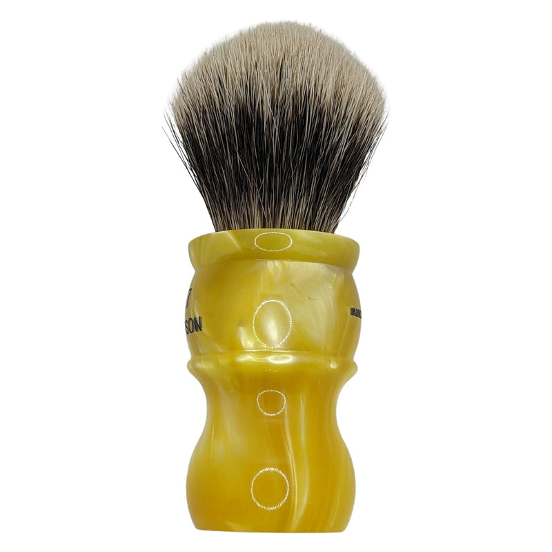 LE M7 Medallion Yellow Shaving Brush (23mm Manchurian Badger) - by Simpsons (Pre-Owned) Shaving Brush Murphy & McNeil Pre-Owned Shaving 