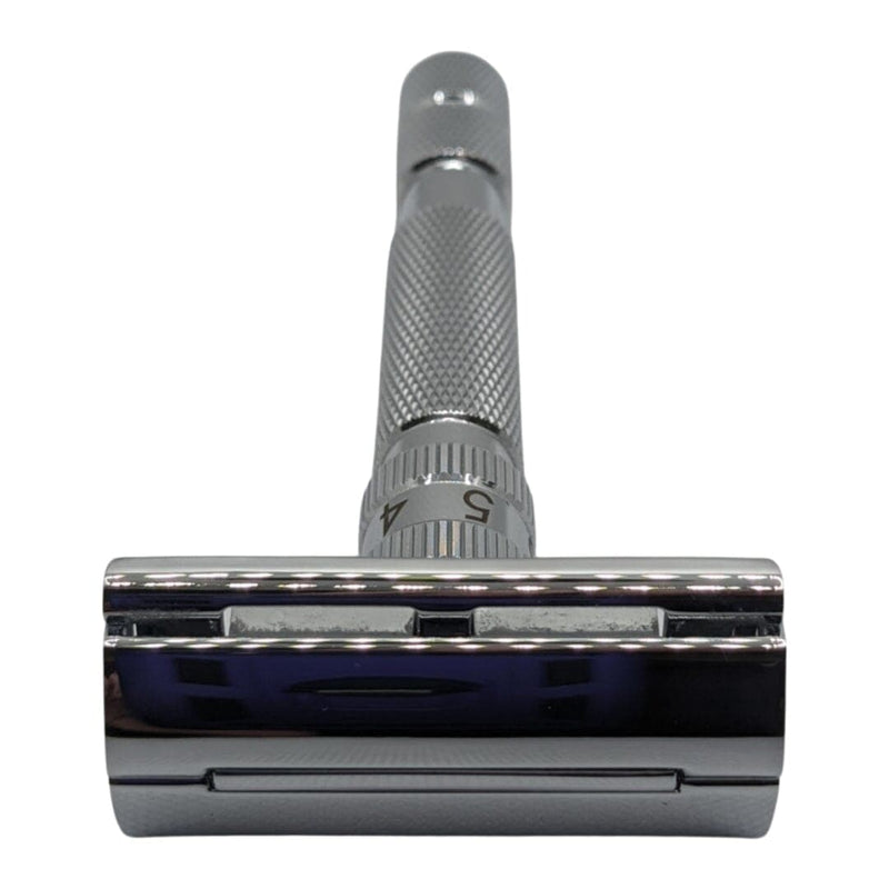 T2 Adjustable Safety Razor (White Chrome) - by Rockwell Razors (Pre-Owned) Safety Razor Murphy & McNeil Pre-Owned Shaving 