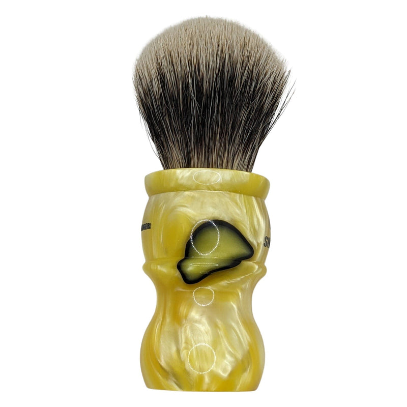 LE M7 Medallion Yellow Shaving Brush (23mm Manchurian Badger) - by Simpsons (Pre-Owned) Shaving Brush Murphy & McNeil Pre-Owned Shaving 