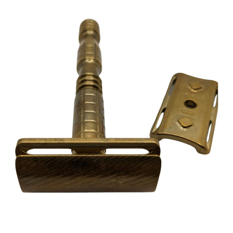 Tornado Brass Safety Razor with Level 2 and 3 Plates - by Charcoal Goods (Pre-Owned) Safety Razor Murphy & McNeil Pre-Owned Shaving 