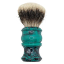 Green Swirl Shaving Brush (22mm ZT1 Badger) - by Mozingo Brushworks (Pre-Owned) Shaving Brush Murphy & McNeil Pre-Owned Shaving 
