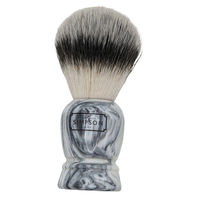 Special Edition Kensington Sovereign Grade Synthetic Fibre Gray Italian Marble Shaving Brush - by Simpsons (Pre-Owned) Shaving Brush Murphy & McNeil Pre-Owned Shaving 