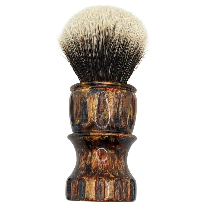 Bronze Marble Shaving Brush (24mm Manchurian Knot) - by Elite Razor/Tony Forsyth (Pre-Owned) Shaving Brush Murphy & McNeil Pre-Owned Shaving 