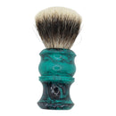 Green Swirl Shaving Brush (22mm ZT1 Badger) - by Mozingo Brushworks (Pre-Owned) Shaving Brush Murphy & McNeil Pre-Owned Shaving 