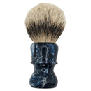 Blue Damascus Silvertip Badger (26mm) Shaving Brush - by Shavemac (Pre-Owned) Shaving Brush Murphy & McNeil Pre-Owned Shaving 