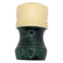 Cream & Emerald Shaving Brush Handle (26mm) - by That Darn Rob (Pre-Owned) Shaving Brush Murphy & McNeil Pre-Owned Shaving 