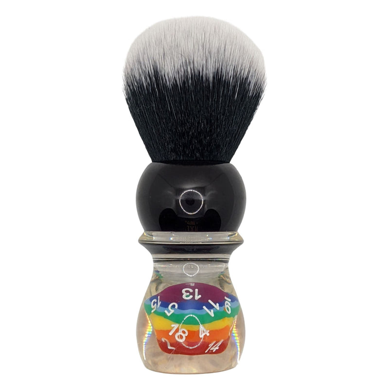Rainbow Dice Shaving Brush (26mm Synthetic) - by Yaqi (Pre-Owned) Shaving Brush Murphy & McNeil Pre-Owned Shaving 