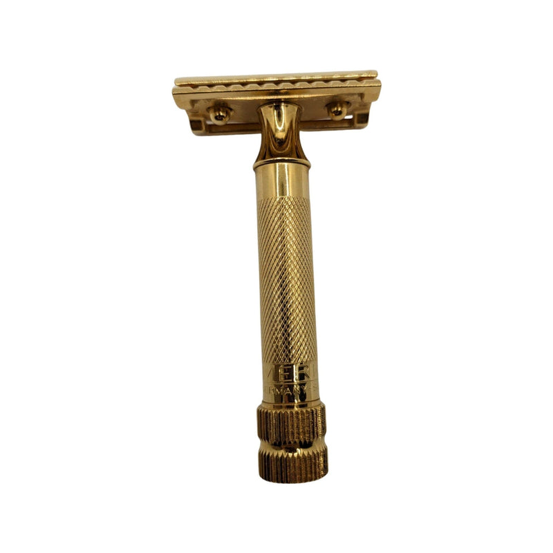 34G Double Edge Safety Razor (Gold) - by Merkur (Pre-Owned) Safety Razor Murphy & McNeil Pre-Owned Shaving 