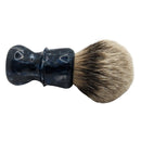 Blue Damascus Silvertip Badger (26mm) Shaving Brush - by Shavemac (Pre-Owned) Shaving Brush Murphy & McNeil Pre-Owned Shaving 