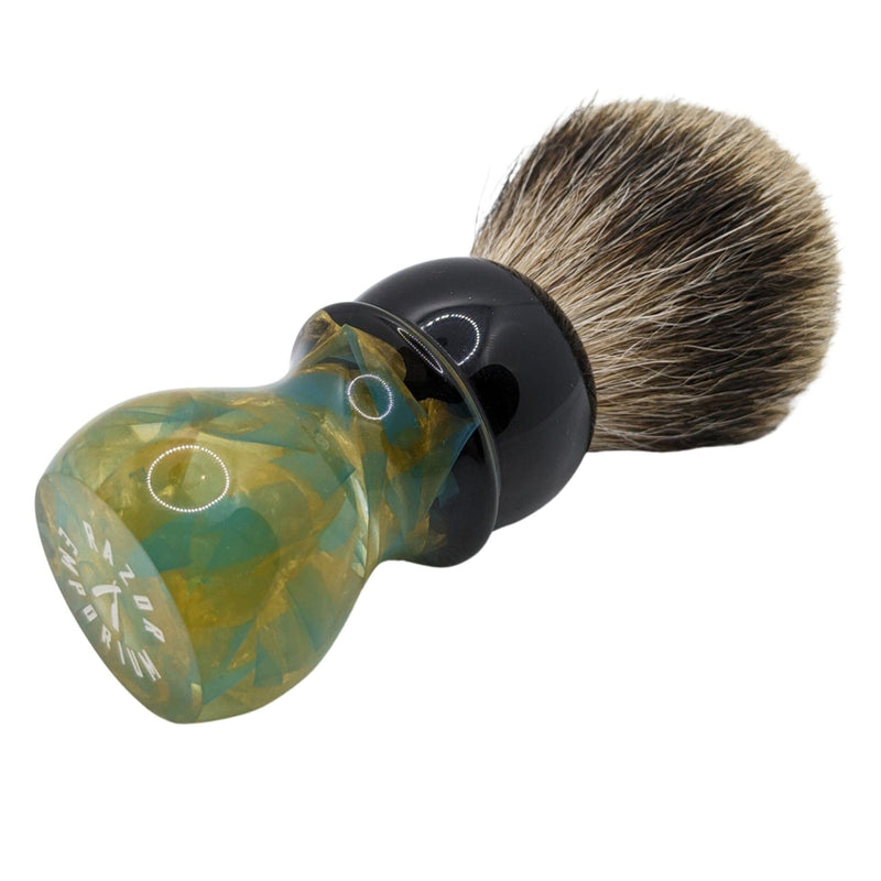Blue/Gold Best Badger Shaving Brush (26mm) - by Razor Emporium (Pre-Owned) Shaving Brush Murphy & McNeil Pre-Owned Shaving 