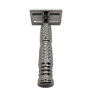 Polished Stainless Steel Safety Razor (0.95) with Dimpled Handle - by Timeless Razors (Pre-Owned) Safety Razor Murphy & McNeil Pre-Owned Shaving 
