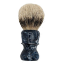 Blue Damascus Silvertip Badger (26mm) Shaving Brush - by Shavemac (Pre-Owned) Shaving Brush Murphy & McNeil Pre-Owned Shaving 