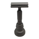 Titanium Matte Finish .68 Solid Bar Razor with Stand - by Timeless Razor (Pre-Owned) Safety Razor Murphy & McNeil Pre-Owned Shaving 