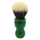 2-Band Finest Badger Green Handle Shaving Brush - by Stirling Soap Company (Pre-Owned) Shaving Brush Murphy & McNeil Pre-Owned Shaving 
