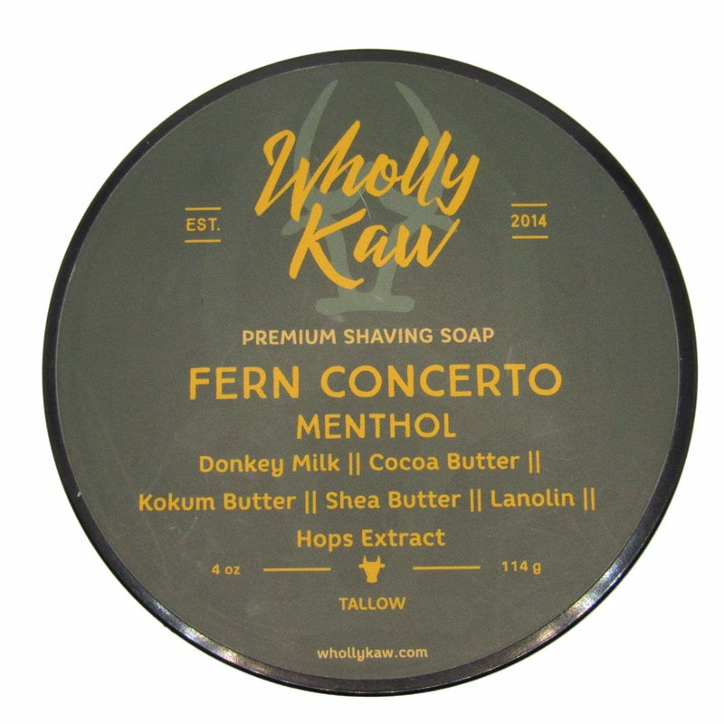 Fern Concerto Shaving Soap (Tallow) - by Wholly Kaw (Pre-Owned) Shaving Soap Murphy & McNeil Pre-Owned Shaving 