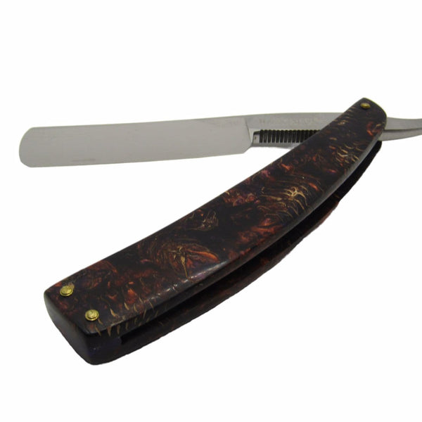 Hart Steel Straight Razor (6/8) with Custom Pine Cone Infused Scales (Pre-Owned) Straight Razor Murphy & McNeil Pre-Owned Shaving 