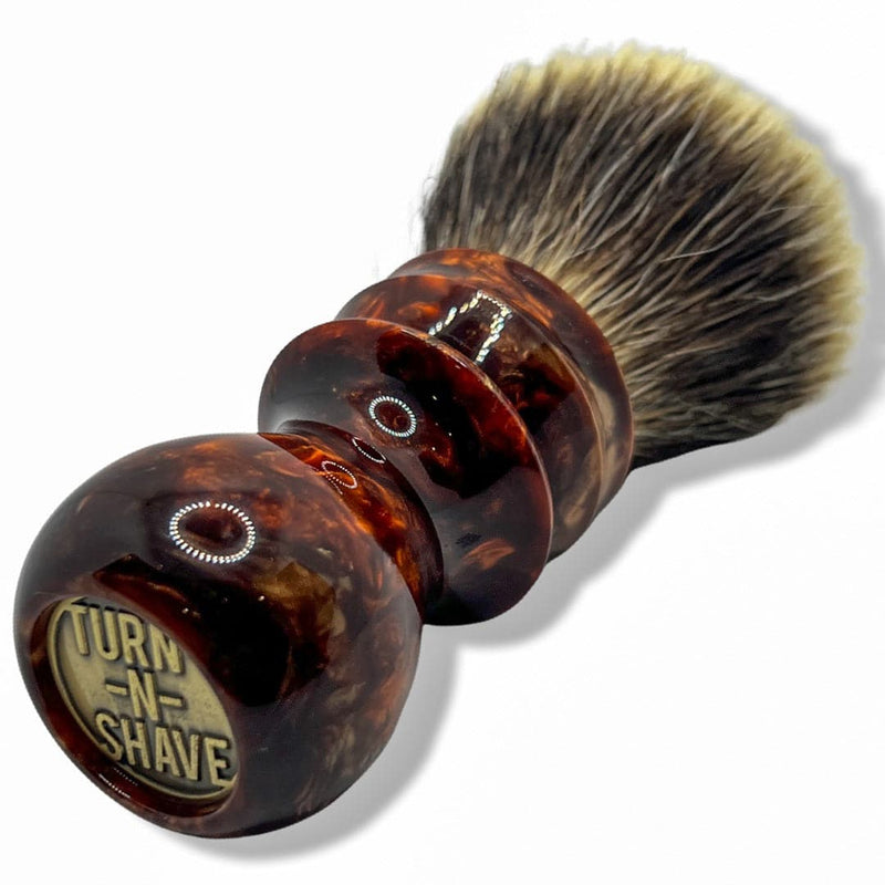 Lava Handle Shaving Brush with Maggard SHD Knot (28mm) - by Turn N Shave (Pre-Owned) Shaving Brush Murphy & McNeil Pre-Owned Shaving 