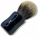 Thin Blue Line Shaving Brush (Finest Badger, 24mm) - by Shave Nation (Pre-Owned) Shaving Brush Murphy & McNeil Pre-Owned Shaving 