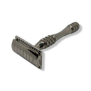 Stainless Steel Safety Razor with Standard Head and Dallas Handle with Case - by Stirling Soap (Pre-Owned) Safety Razor Murphy & McNeil Pre-Owned Shaving 