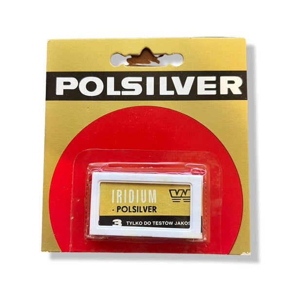 Iridium Wizamet Polsilver Blades (3 Blades) NOS - (Pre-Owned) Razor Blades Murphy & McNeil Pre-Owned Shaving 3 Blades in Cardboard Backing 