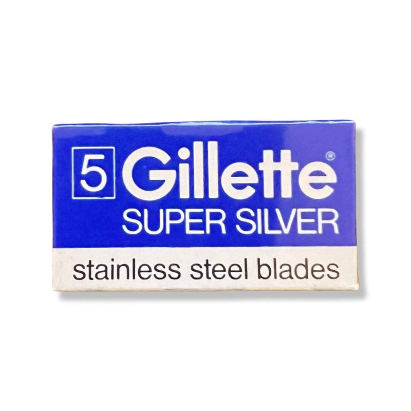 Gillette Super Silver Razor Blades (NOS - Made in UK) - (Vintage Pre-Owned) Razor Blades Murphy & McNeil Pre-Owned Shaving 