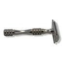 Stainless Steel Safety Razor with Standard Head and Dallas Handle with Case - by Stirling Soap (Pre-Owned) Safety Razor Murphy & McNeil Pre-Owned Shaving 