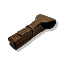 Brown Faux Leather Safety Razor Case - (Pre-Owned) Cases and Dopp Bags Murphy & McNeil Pre-Owned Shaving 