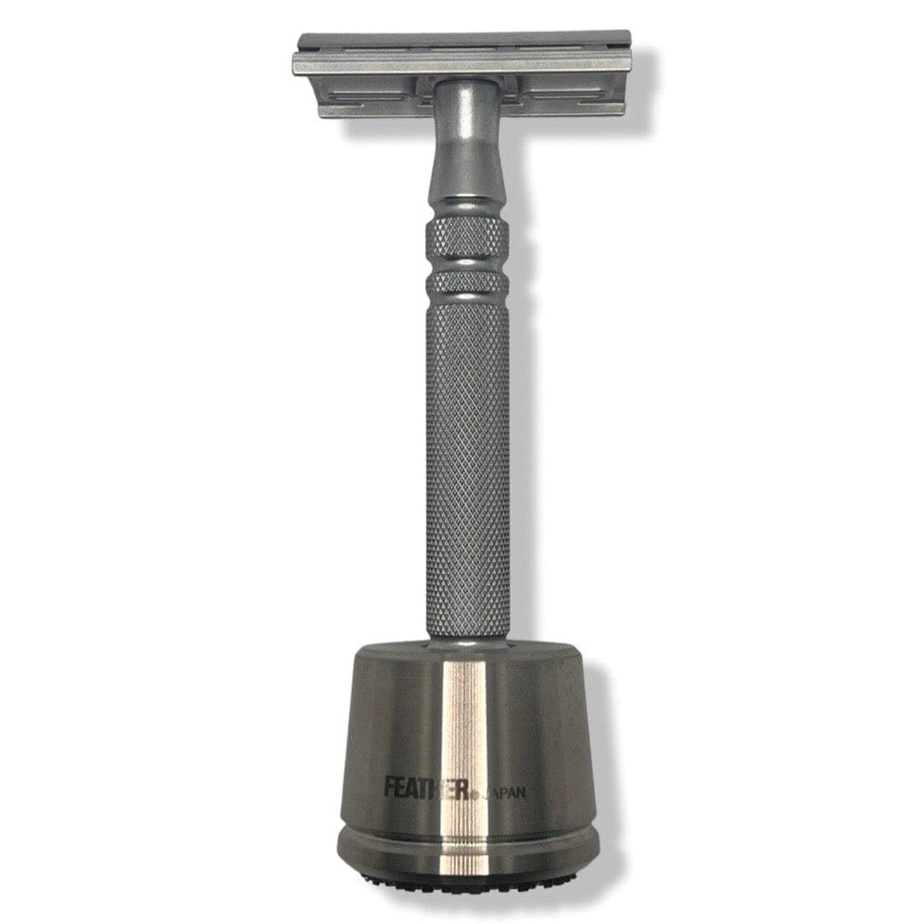 Sfx Razor AS-D2 All-Stainless Safety Razor with Stand - by Feather (Pre-Owned)
