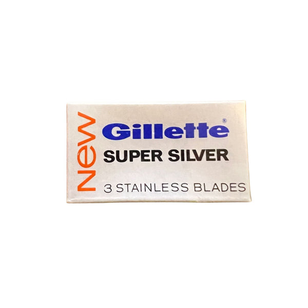 Gillette Super Silver Razor Blades (NOS - 3 Blades) - (Vintage Pre-Owned) Razor Blades Murphy & McNeil Pre-Owned Shaving 
