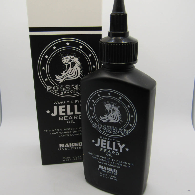 Naked (Unscented) Jelly Beard Oil - by Bossman Brands (Pre-Owned) Beard Oil Murphy & McNeil Pre-Owned Shaving 