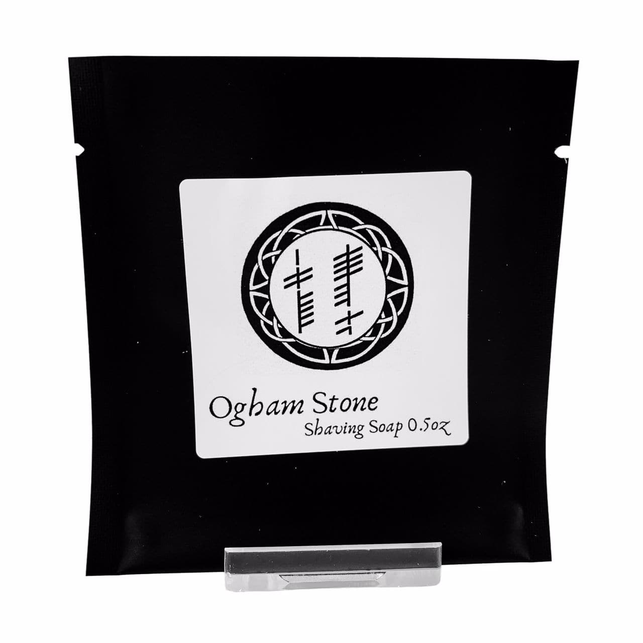 Ogham Stone Shaving Soap Shaving Soap Murphy and McNeil Store 0.5oz Sample Pouch 