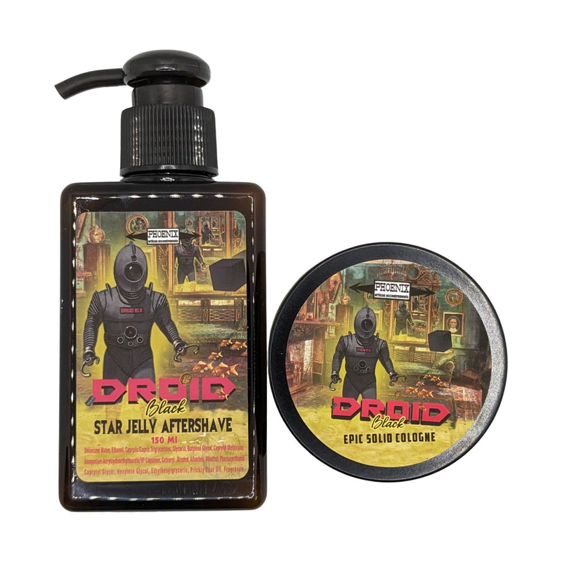 Droid Black Solid Cologne and Star Jelly Aftershave - by Phoenix Artisan Accoutrements (Pre-Owned) Colognes and Perfume Murphy & McNeil Pre-Owned Shaving 