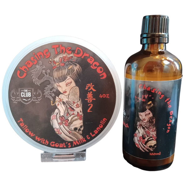 Chasing the Dragon Shaving Soap and Splash - by The Club (Pre-Owned) Soap and Aftershave Bundle Murphy & McNeil Pre-Owned Shaving 