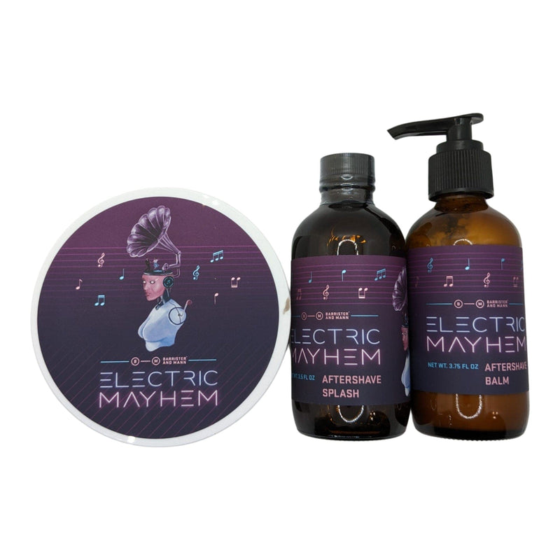 Electric Mayhem Shaving Soap (Omnibus), Splash, and Balm - by Barrister and Mann (Pre-Owned) Shaving Soap Murphy & McNeil Pre-Owned Shaving 